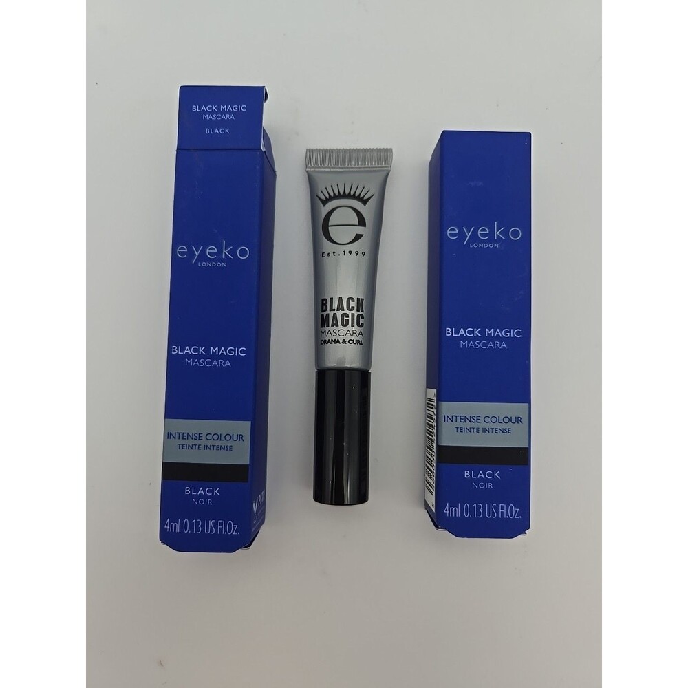Eyeko Black Magic Mascara Travel 4ml Black Intense Color Set of 2 New